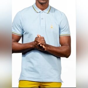 Eight-X Diego FROG Gold Edition Polo - Blue Mens Medium